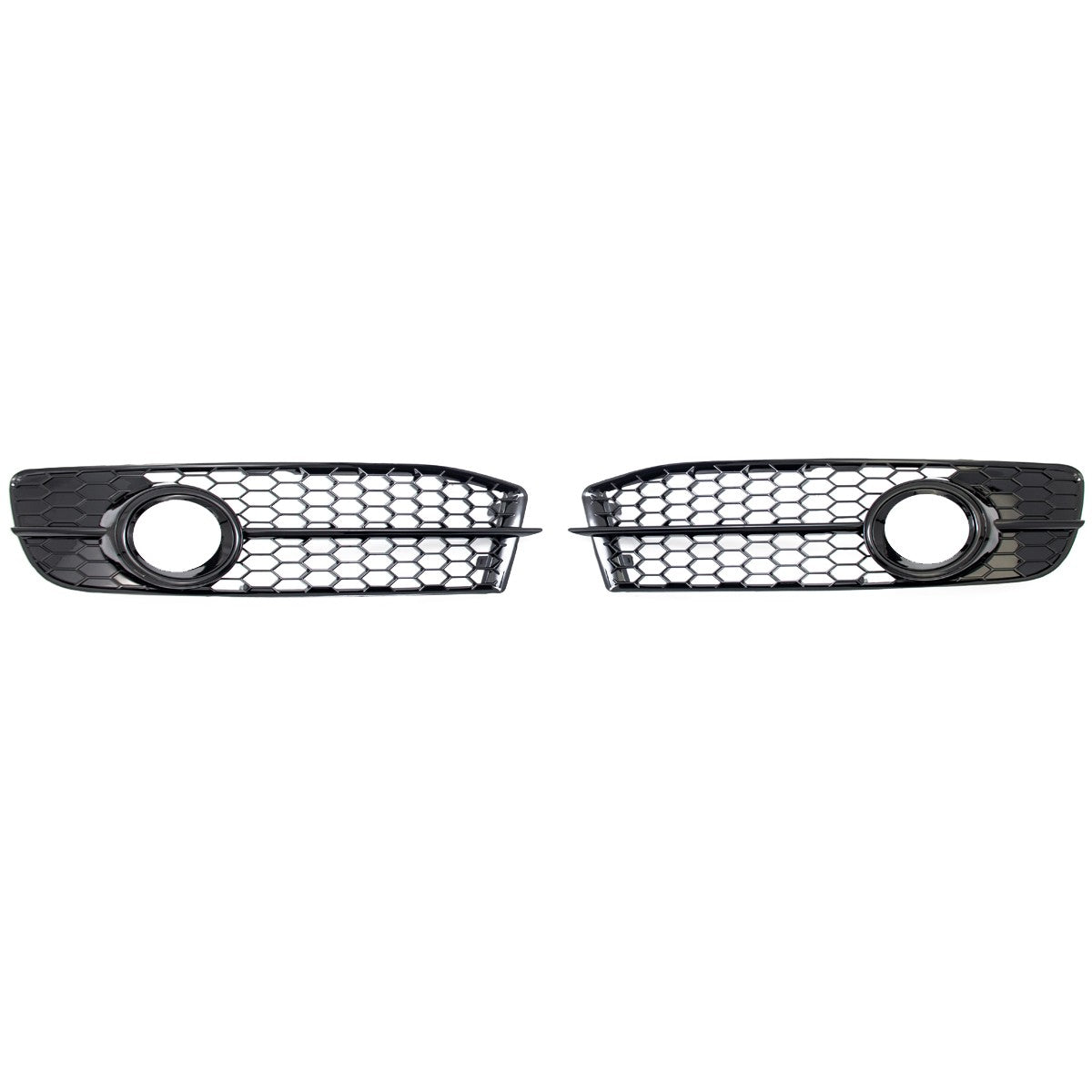 Nebelscheinwerferabdeckungen Hochglanz Schwarz passend für Audi A6 C6 4F 2008-2011