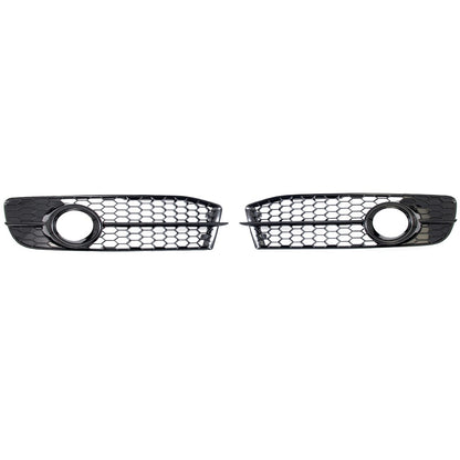 Nebelscheinwerferabdeckungen Hochglanz Schwarz passend für Audi A6 C6 4F 2008-2011
