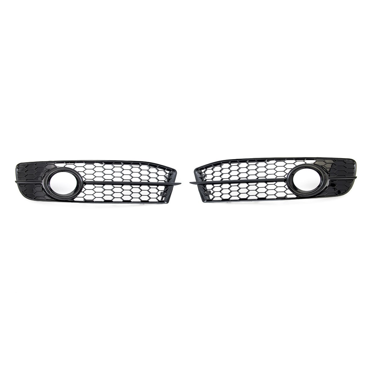 Nebelscheinwerferabdeckungen Hochglanz Schwarz passend für Audi A6 C6 4F 2008-2011