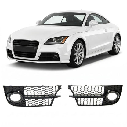 Hochglanz Schwarz Nebelscheinwerferabdeckungen Set passend für Audi TT 8J 2006-2014
