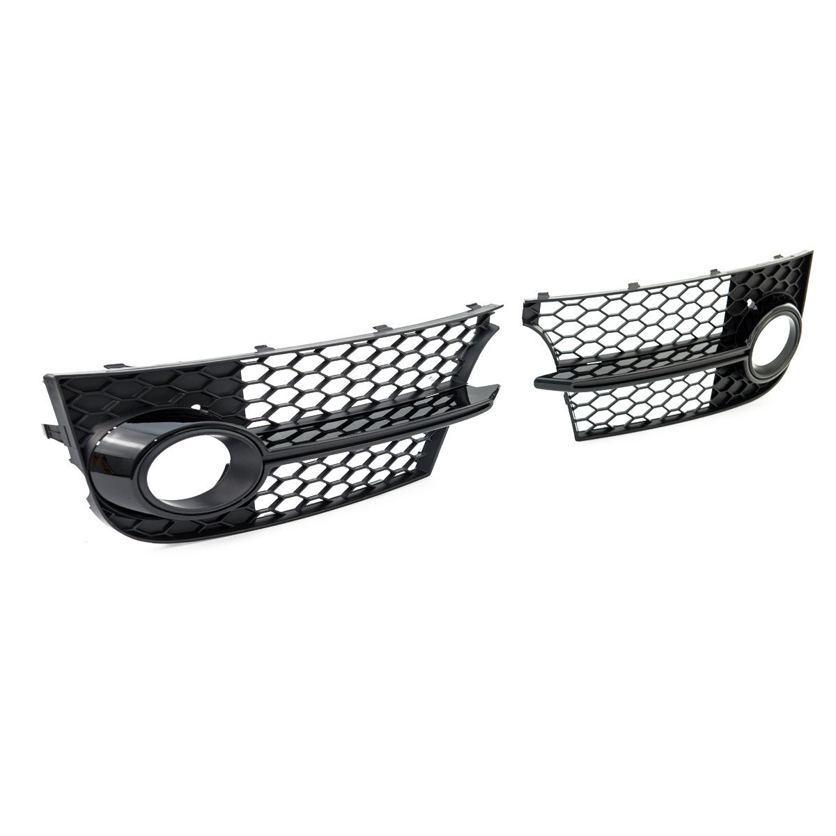 Hochglanz Schwarz Nebelscheinwerferabdeckungen Set passend für Audi TT 8J 2006-2014