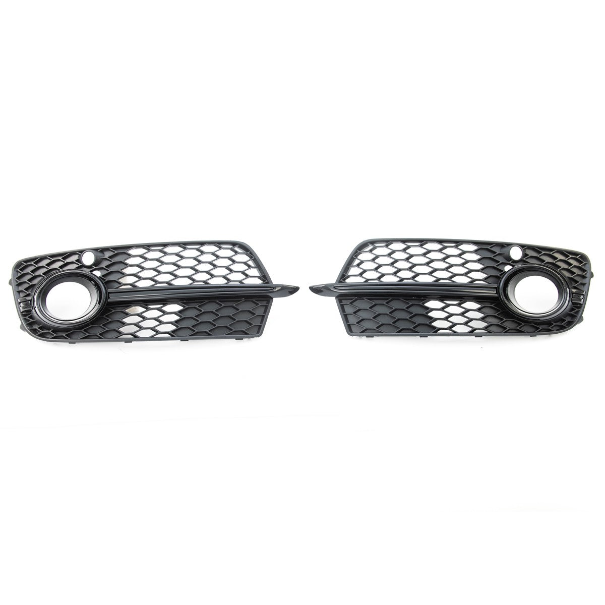 Nebelscheinwerferabdeckungen Hochglanz Schwarz passend für Audi Q5 (8R) Facelift 2012-2016