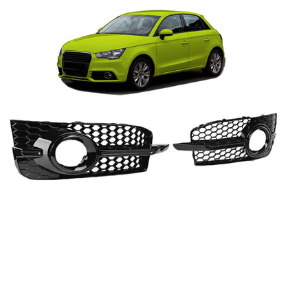 Hochglanz Schwarze Nebelscheinwerferabdeckungen passend für Audi A1 8X Sportback 2011-2015