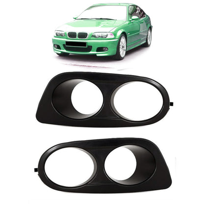 Nebelscheinwerferabdeckungen Schwarz passend für BMW 3er E46 1998-2006