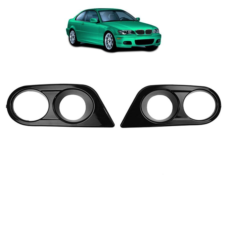 Nebelscheinwerferabdeckung Hochglanz Schwarz passend für BMW 3er E46 M3 Coupé/Cabrio 99-06