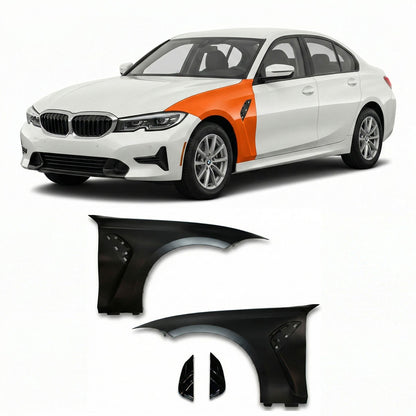 Frontkotflügel Set Stahl passend für BMW 3er G20 G21 2019-