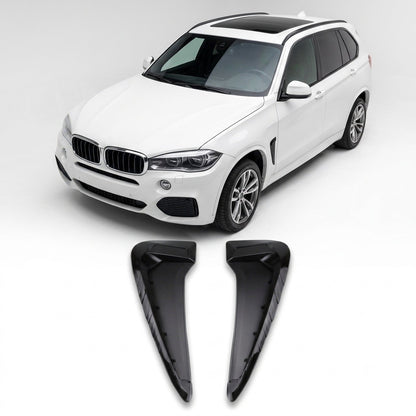 Frontkotflügel Luftkanäle Set Hochglanz Schwarz passend für BMW X5 F15 2013-2018