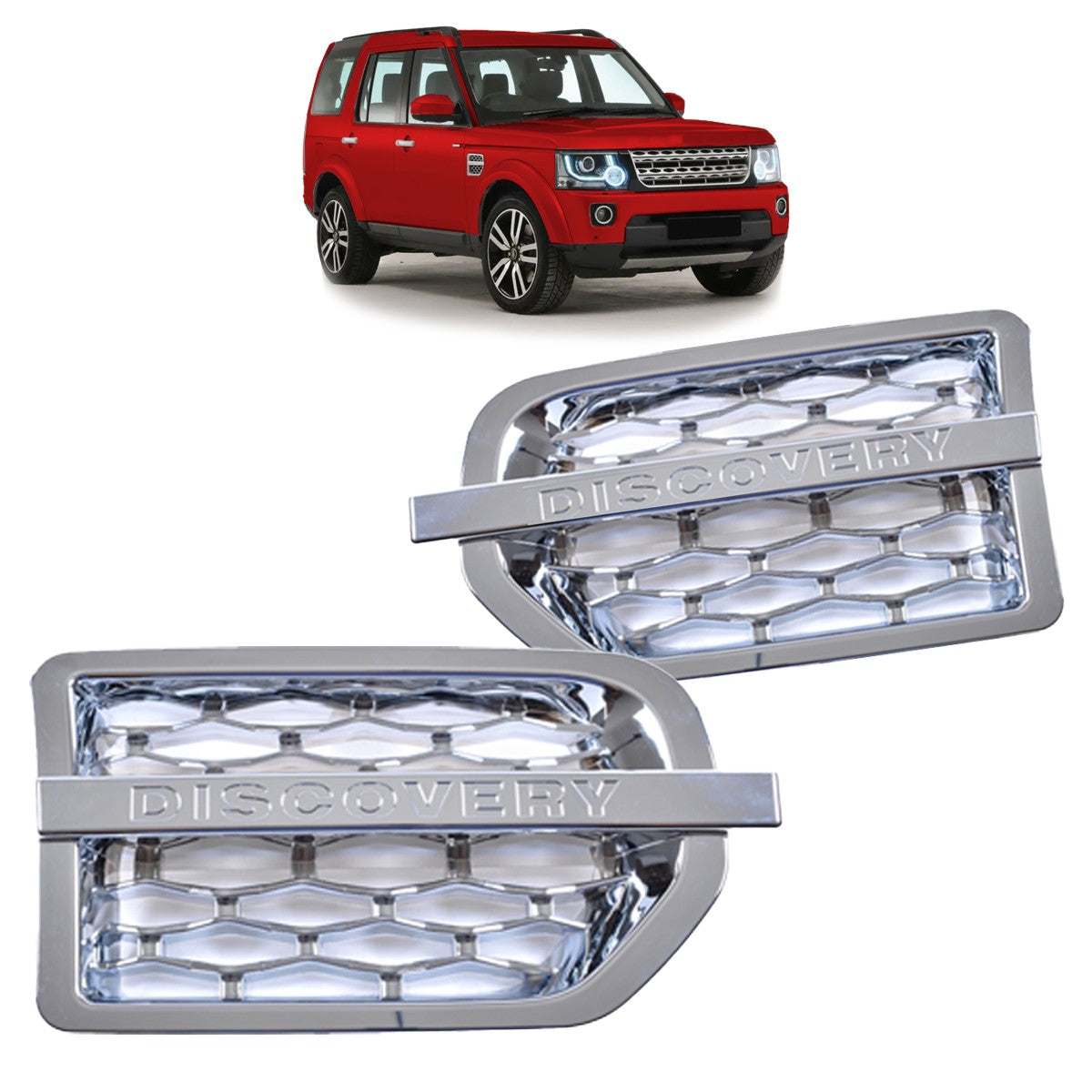 Vorderer Kotflügelgrill Set Chrom passend für Land Rover Discovery 4 L319 2005-2009