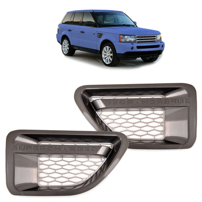 Frontkotflügelgrill Set Silber passend für Land Rover Range Rover Sport 2005-2009