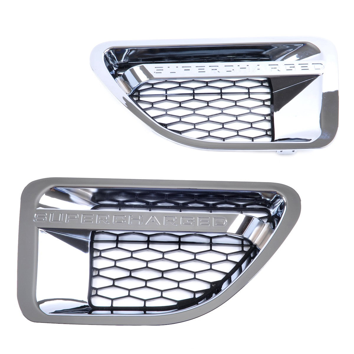 Vorderer Kotflügelgrill Set Chrom Schwarz passend für Range Rover Sport I 2005-2009