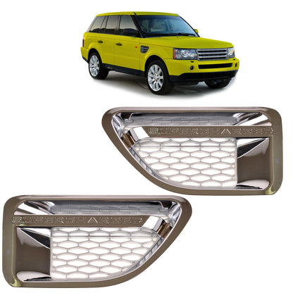 Chrom Kotflügelgrill Set passend für Land Rover Range Rover Sport 2005-2009