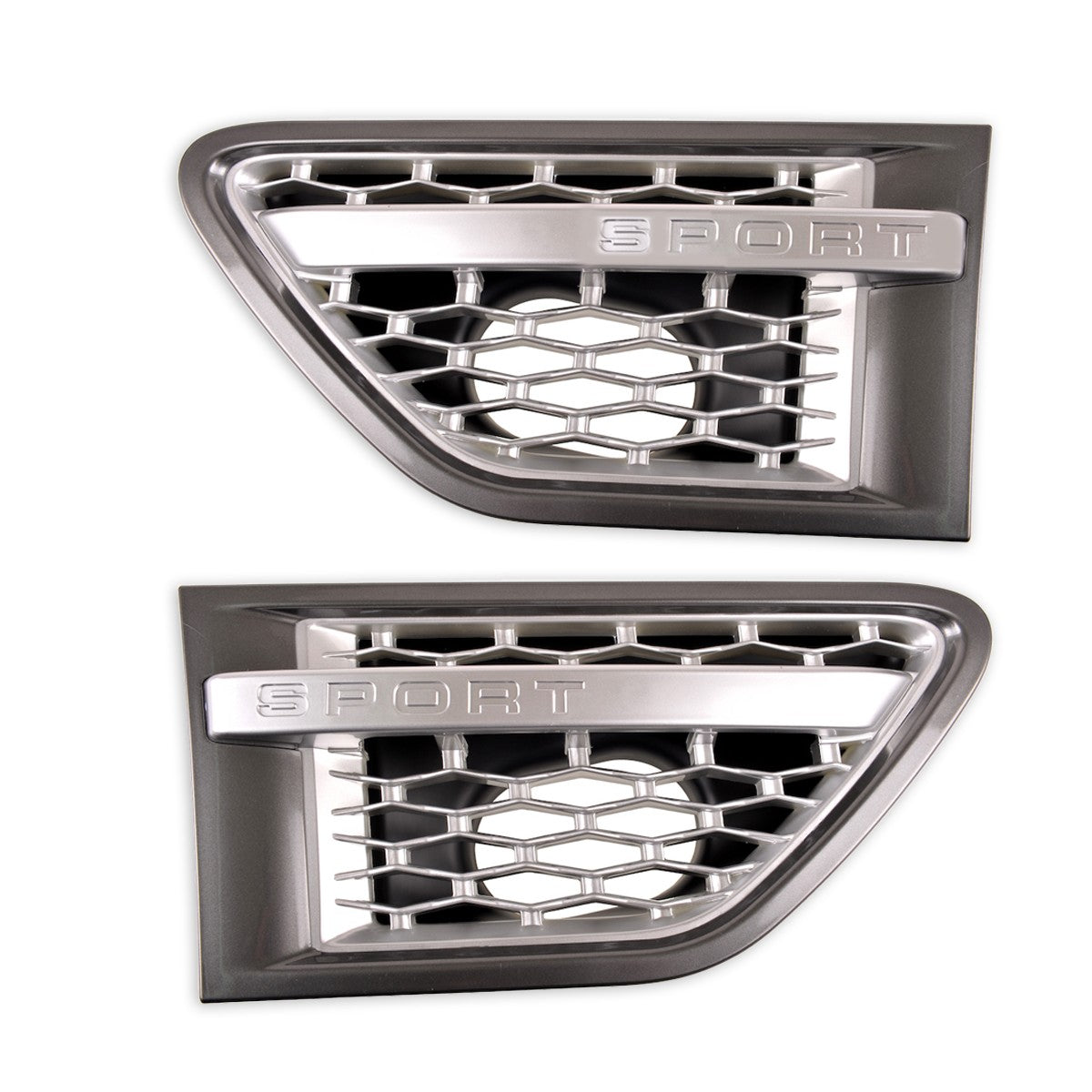 Frontkotflügelgrill Set Silber passend für Range Rover Sport I L320 2009-2013