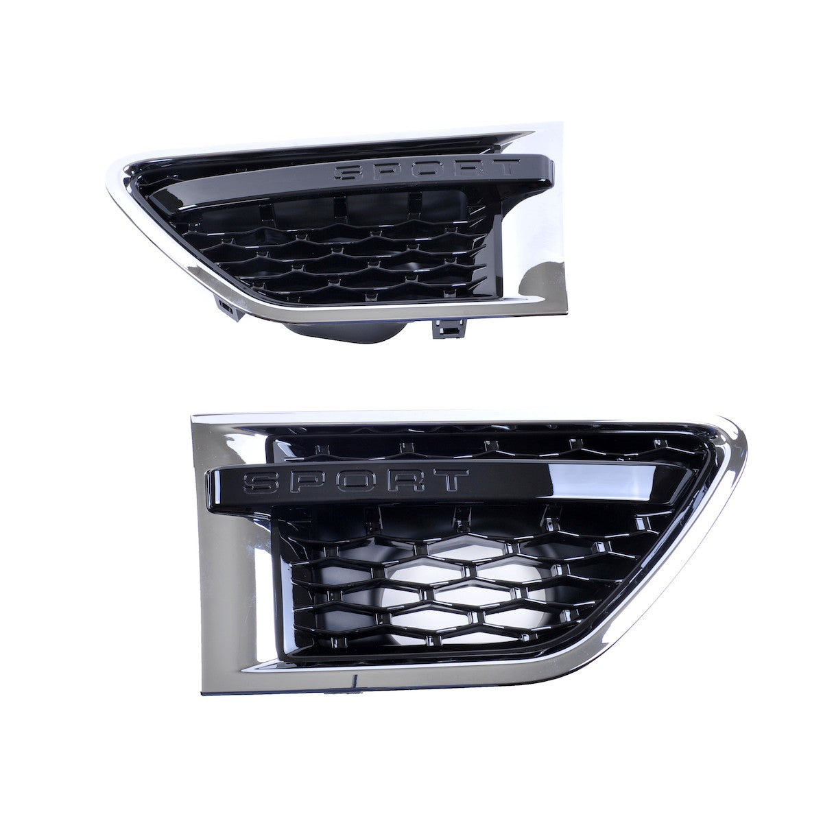 Frontkotflügelgrill Set Chrom Schwarz passend für Range Rover Sport 09-13