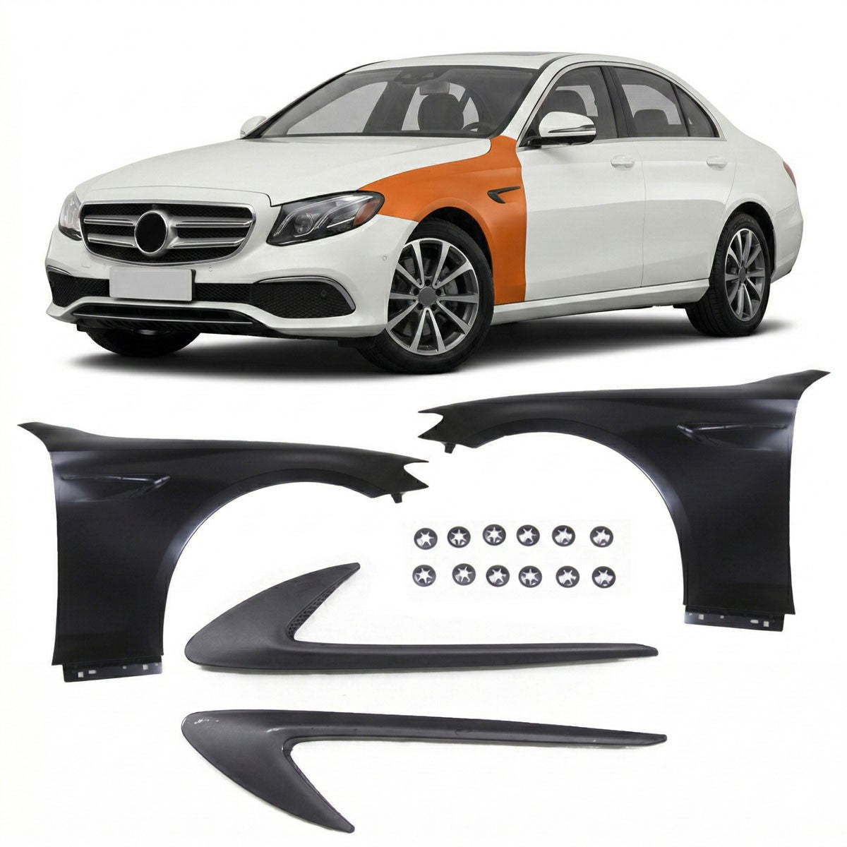 Vorderradkotflügel Set Stahl passend für Mercedes E-Klasse W213 S213 2016-2023