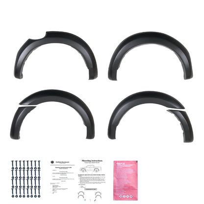 Kotflügelverbreiterungen passend für FORD Ranger T6/T7/T8 2012-2022 (Taped) Matt Schwarz