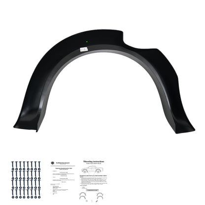 Kotflügelverbreiterungen passend für FORD Ranger T6/T7/T8 2012-2022 (Jumbo) mit ABE TÜV Matt Schwarz