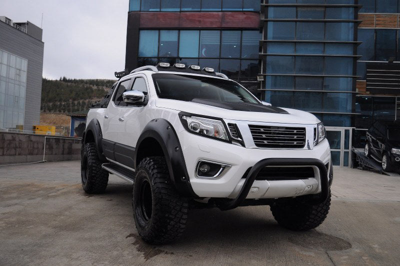 Kotflügelverbreiterungen passend für NISSAN Navara NP300 (D23) 2014-2017 mit ABE TÜV Matt Schwarz