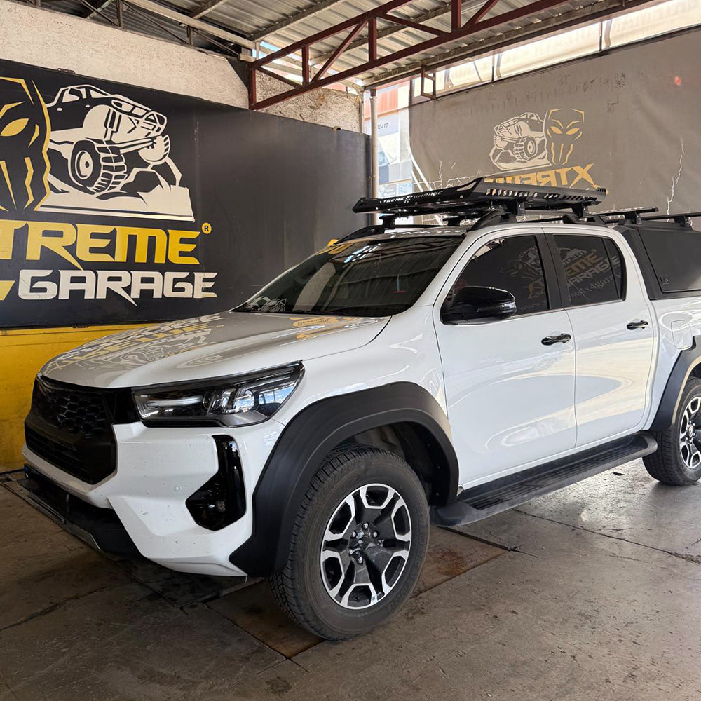 FF02.016 - Kotflügelverbreiterungen passend für TOYOTA Hilux 8. Generation Facelift 2020+ Matt Schwarz