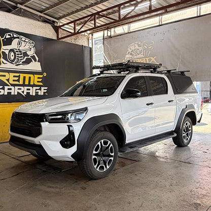 FF02.016 - Kotflügelverbreiterungen passend für TOYOTA Hilux 8. Generation Facelift 2020+ Matt Schwarz