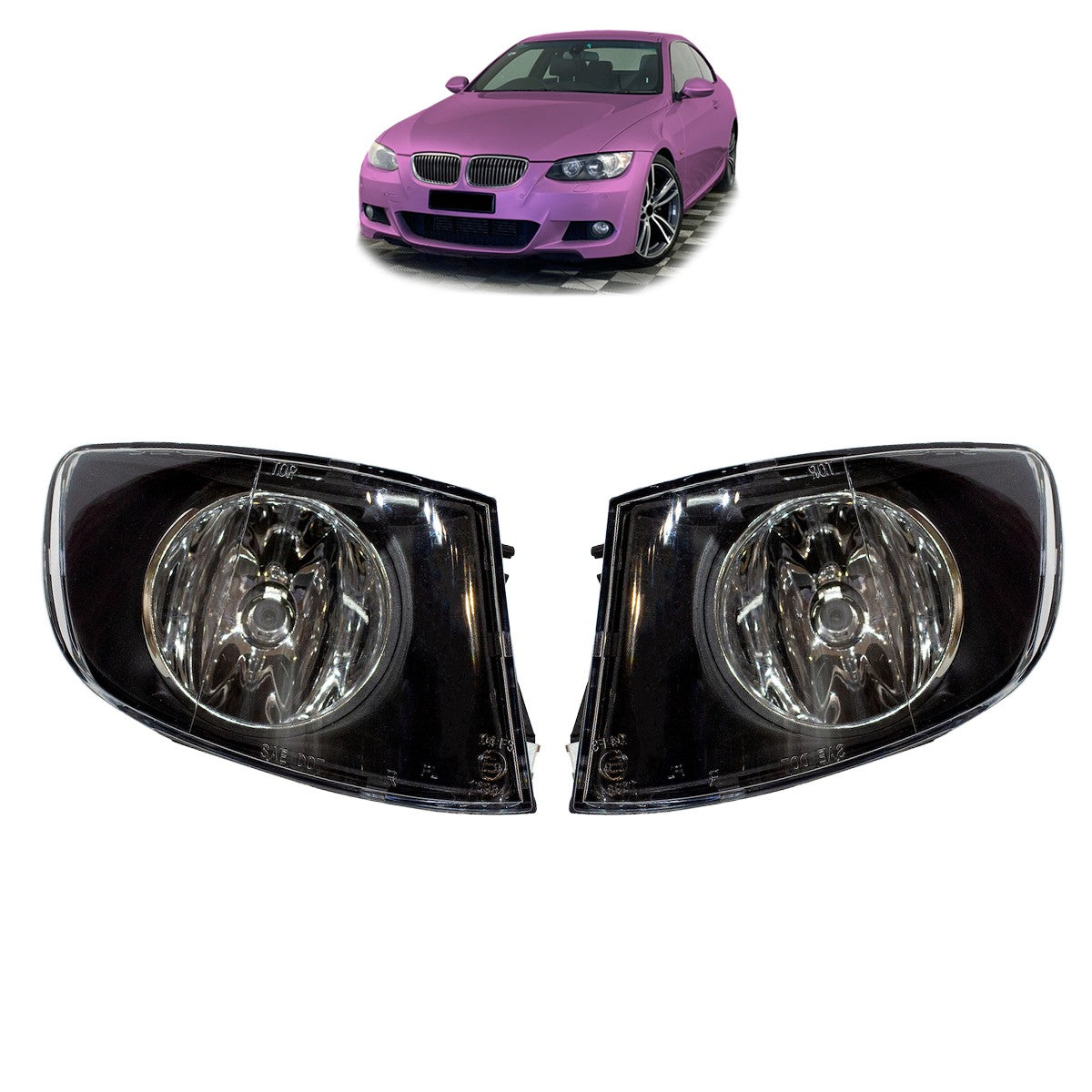 Nebelscheinwerfer Set Klar passend für BMW 3 E92 Coupé E93 Cabrio 2006-2013