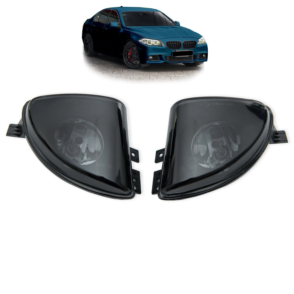Rauchige Nebelscheinwerfer Set passend für BMW 5er F10 F11 2010-2013