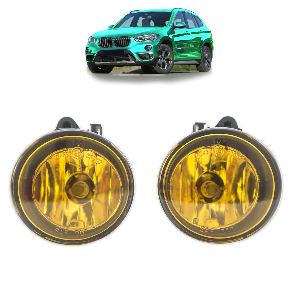 Nebelscheinwerfer Set Gelb passend für BMW X1 X3 X4 X5 X6 2014-2019