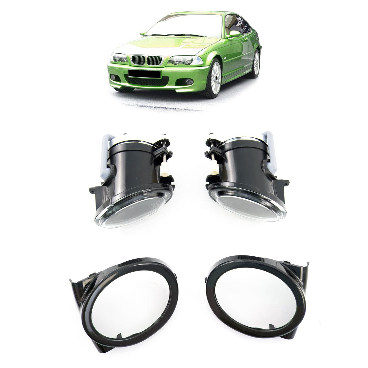 Nebelscheinwerfer Set Klar passend für BMW 3er E46 & 5er E39 1998-2006