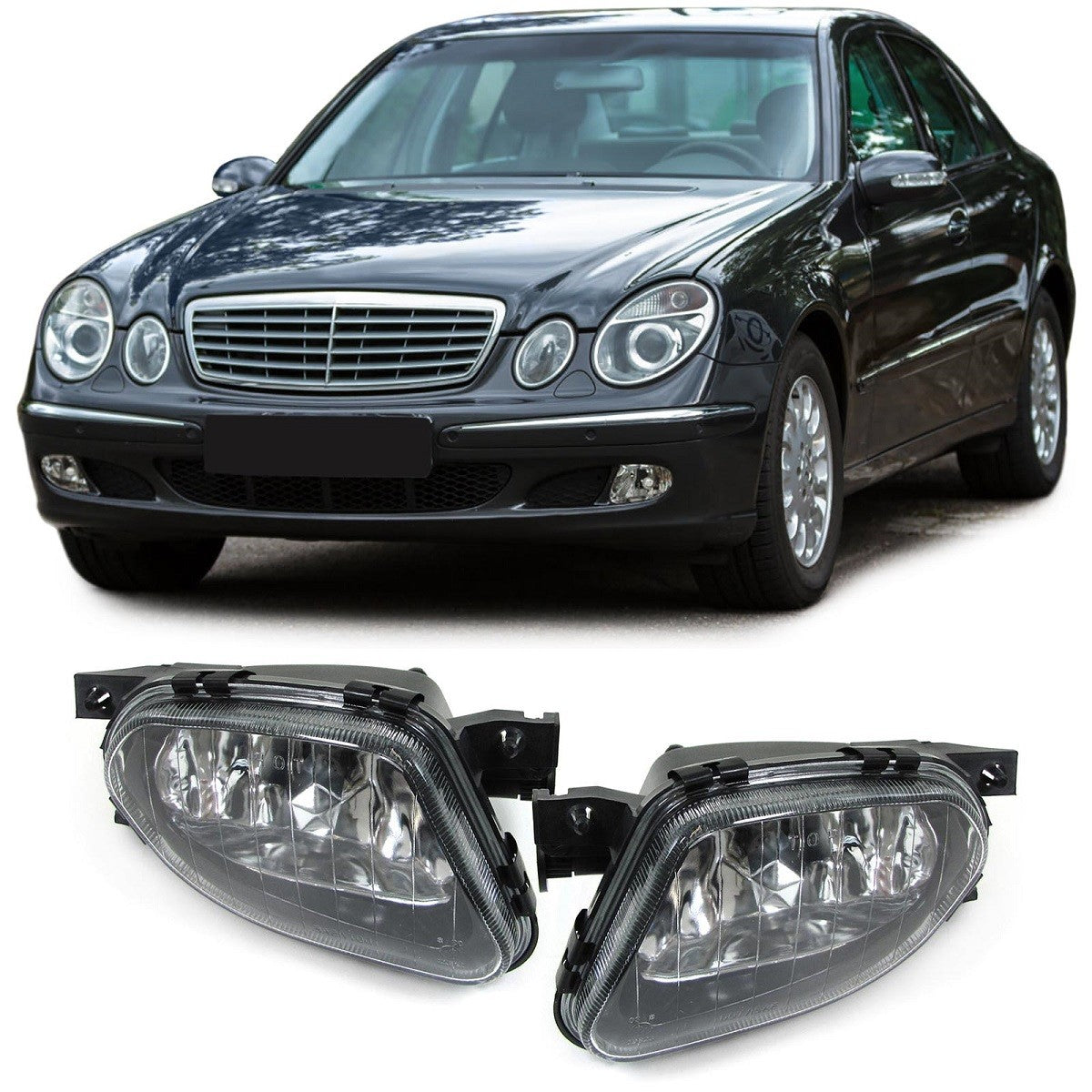 Nebelscheinwerfer Set Klar passend für Mercedes E-Klasse W211 Sprinter 2002-2009