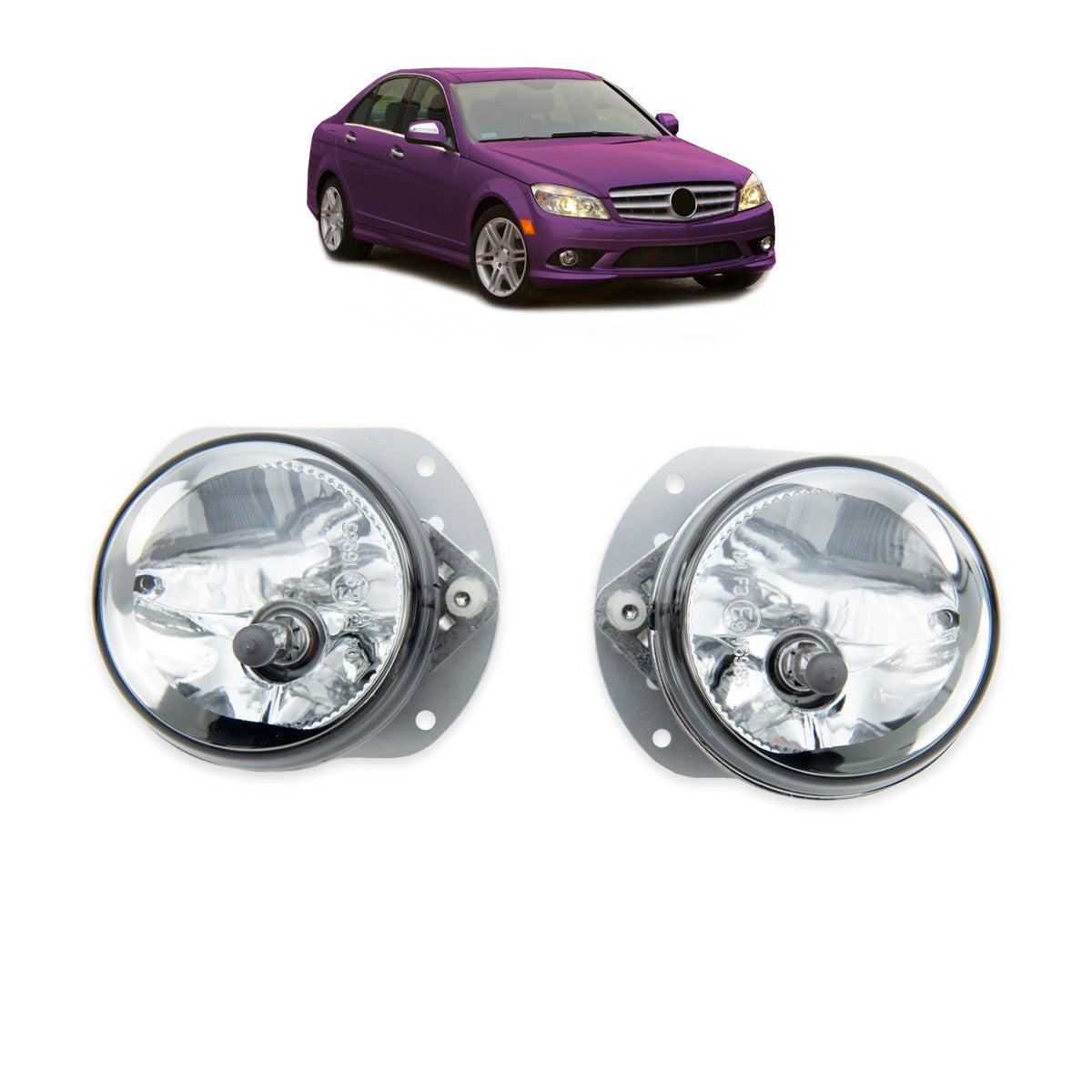 Halogen Nebelscheinwerfer Set passend für Mercedes C-Klasse W204 E-Klasse W211
