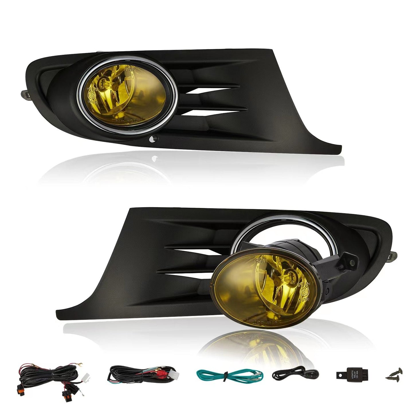 Nebelscheinwerfer Set Gelb passend für VW Polo 6R / Seat Ibiza 2010-2014