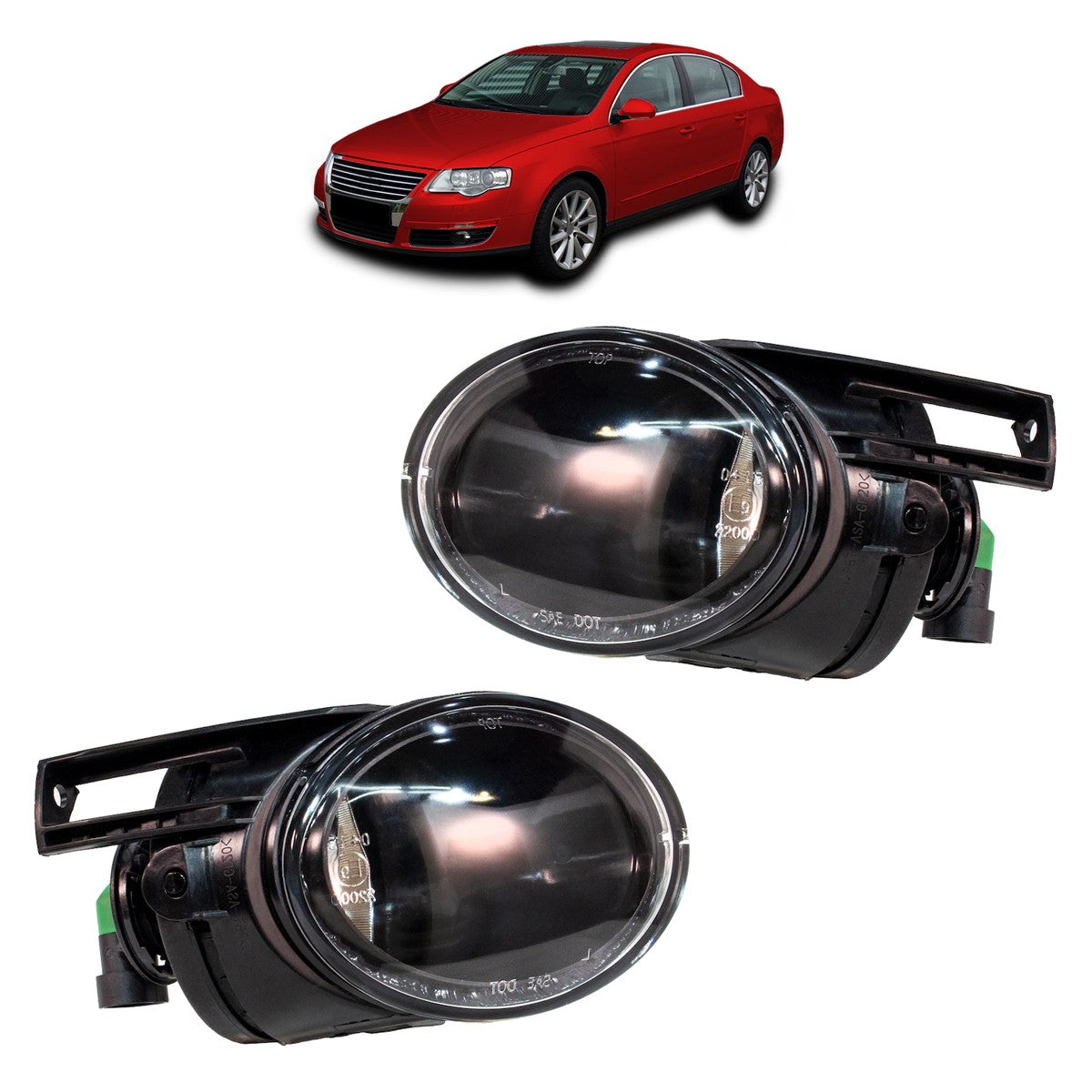 Nebelscheinwerfer Set Kristallklar passend für VW Passat B6 (3C) 2005-2010