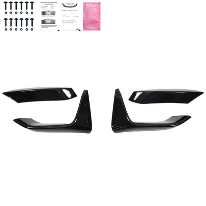 Frontflaps passend für BMW M4 F82 / M3 F80 2014-2021 Hochglanz Schwarz