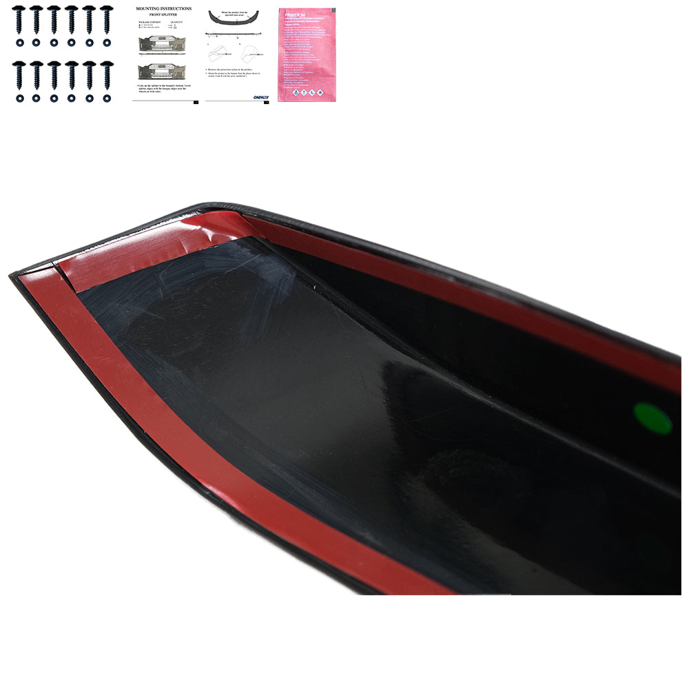 Frontflaps passend für BMW M4 F82 / M3 F80 2014-2021 Hochglanz Schwarz