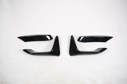 Frontflaps passend für BMW M4 F82 / M3 F80 2014-2021 Hochglanz Schwarz