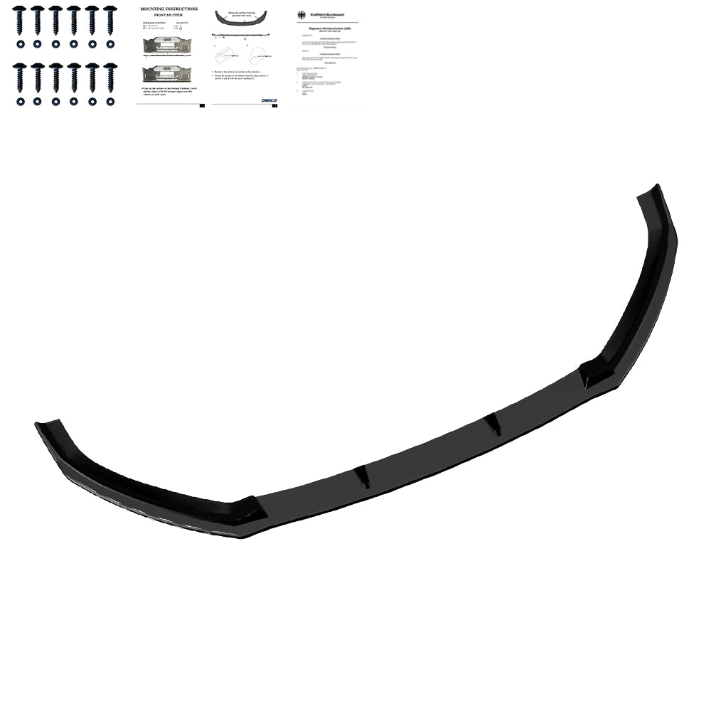 Frontsplitter passend für Audi S3 8V Limousine 2016-2020 mit ABE TÜV Hochglanz Schwarz