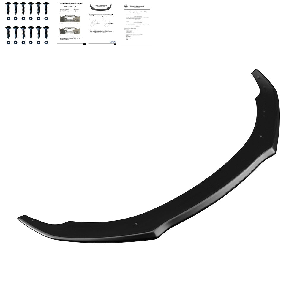 Frontsplitter passend für AUDI S7 / A7 S-Line C7 FL 2014-2017 mit ABE TÜV Hochglanz Schwarz