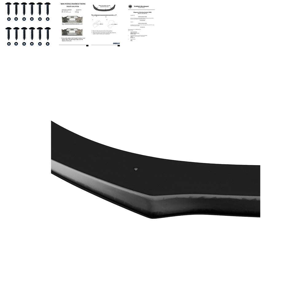 Frontsplitter passend für AUDI S7 / A7 S-Line C7 FL 2014-2017 mit ABE TÜV Hochglanz Schwarz
