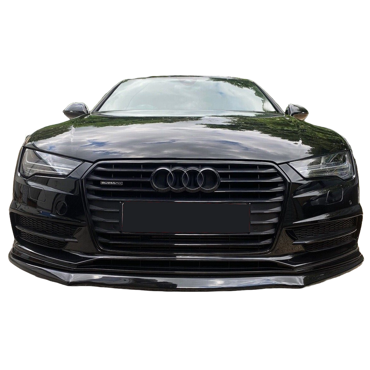 Frontsplitter passend für AUDI S7 / A7 S-Line C7 FL 2014-2017 mit ABE TÜV Hochglanz Schwarz