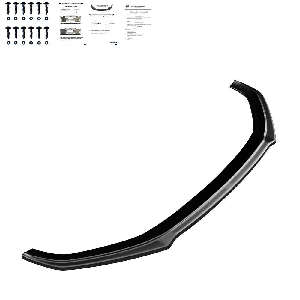 Frontsplitter passend für Audi A5 S-Line / S5 F5 Coupé / Sportback 2017-2019 mit ABE TÜV Hochglanz Schwarz