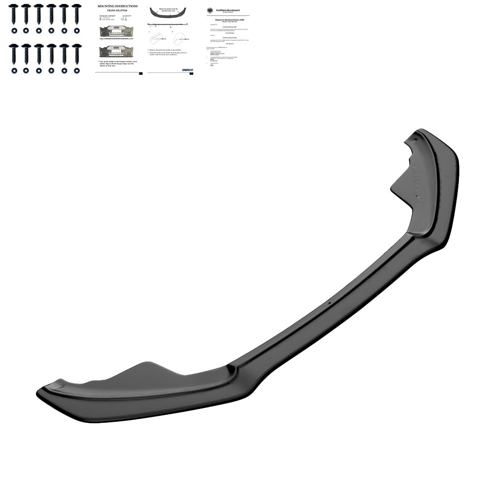 Frontsplitter passend für Audi A5 S-Line / S5 8T 2007-2011 mit ABE TÜV Hochglanz Schwarz