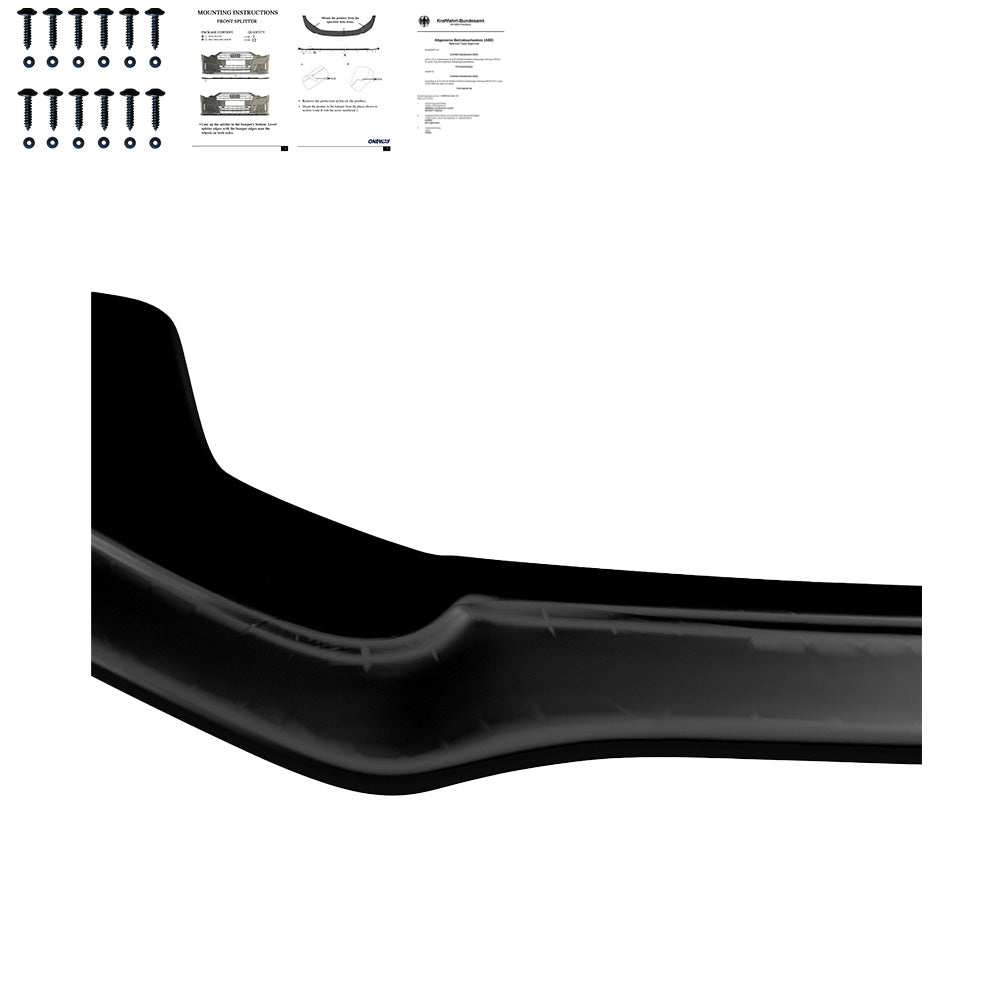 Frontsplitter passend für Audi A5 S-Line / S5 8T 2007-2011 mit ABE TÜV Hochglanz Schwarz
