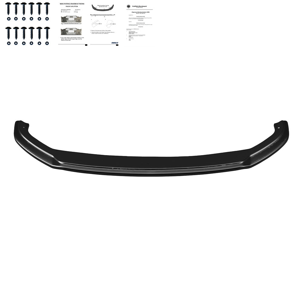 Frontsplitter passend für AUDI Q5 / SQ5 Mk2 2017-2020 Hochglanz Schwarz