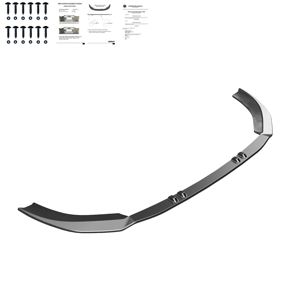 Frontsplitter passend für AUDI RS3 8V Facelift Sportback 2017-2019 Version 3 mit ABE TÜV Hochglanz Schwarz