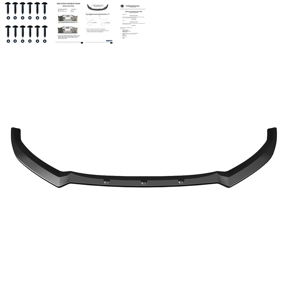 Frontsplitter passend für Audi S3 Sportback 8V Facelift 2016-2019 mit ABE TÜV Hochglanz Schwarz