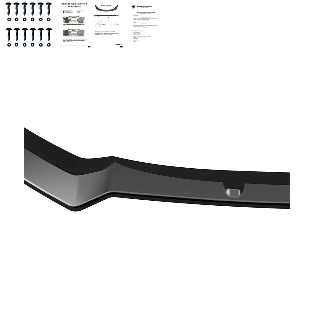 Frontsplitter passend für Audi S3 Sportback 8V Facelift 2016-2019 mit ABE TÜV Hochglanz Schwarz