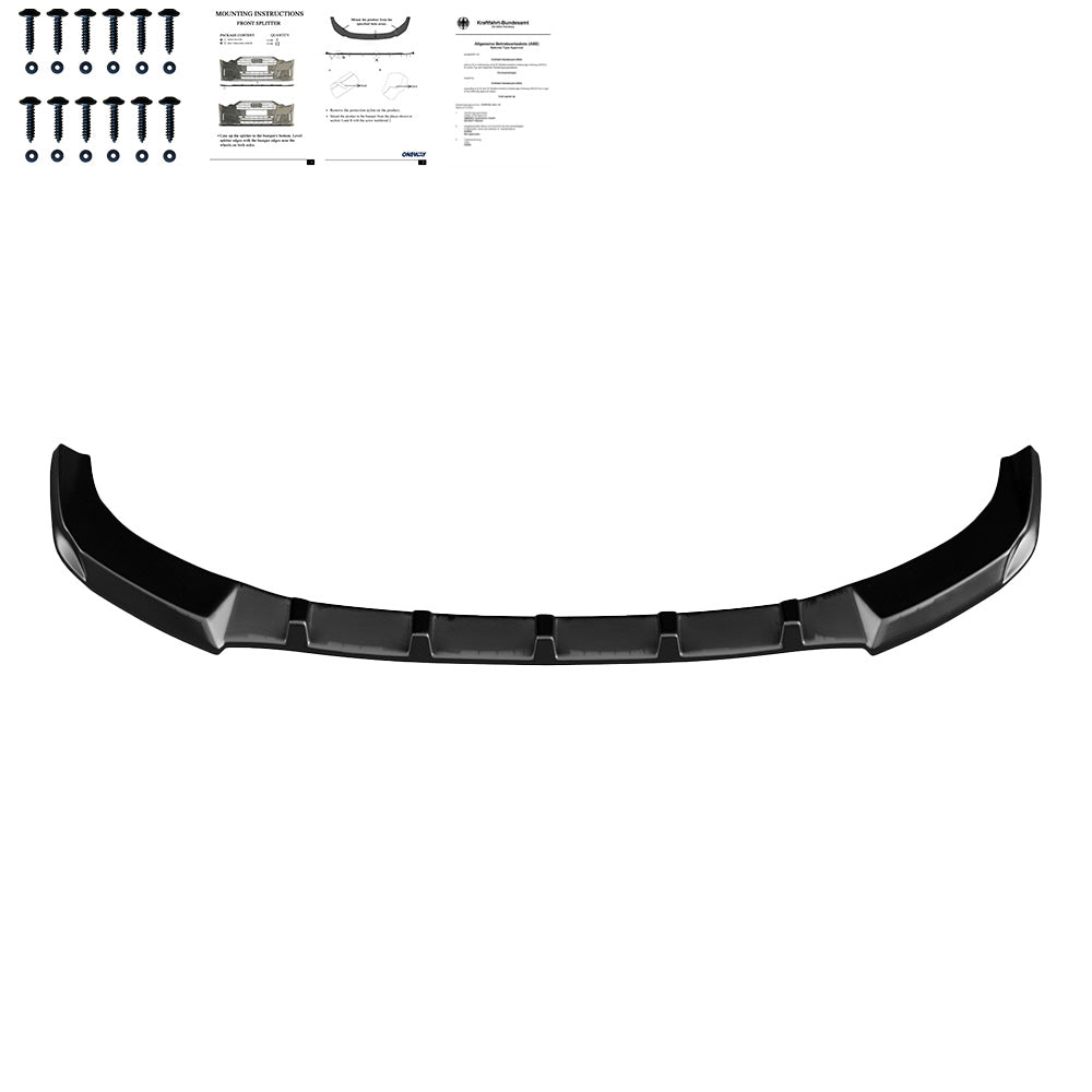Frontsplitter Hochglanz Schwarz passend für Audi A7 S-Line / S7 C8 2018+