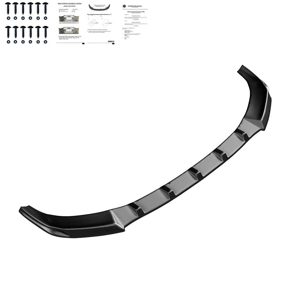 Frontsplitter Hochglanz Schwarz passend für Audi A7 S-Line / S7 C8 2018+