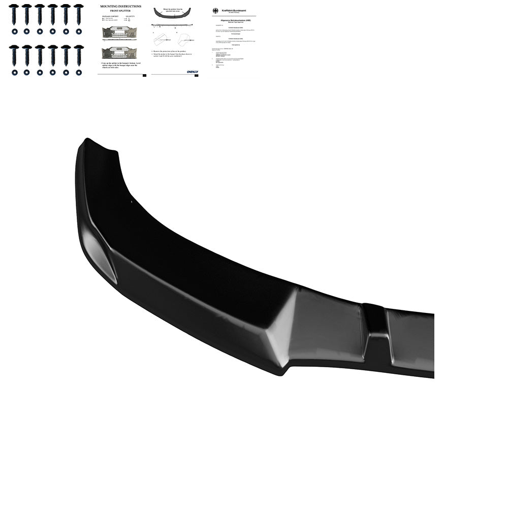 Frontsplitter Hochglanz Schwarz passend für Audi A7 S-Line / S7 C8 2018+