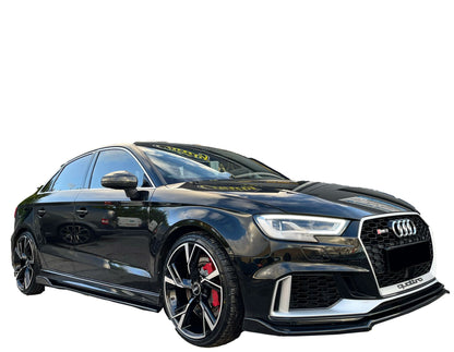 Frontsplitter passend für Audi RS3 8V FL 2017-2020 mit ABE TÜV Hochglanz Schwarz