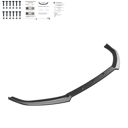FS01.118 - Frontsplitter passend für Audi S3 8V (Limousine / Cabrio) 2013-2016 v2 mit ABE TÜV Hochglanz Schwarz
